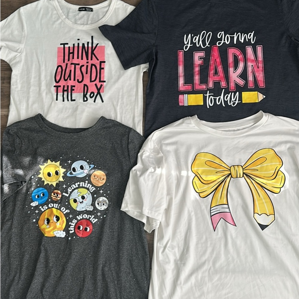 Teacher Tees set of 4
